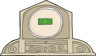 液晶显示器古董时钟
