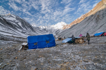 基地营喜马拉雅山脉