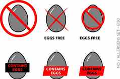 鸡蛋免费的符号白色背景
