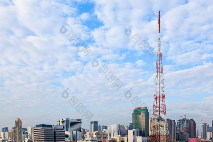 云封面城市景观业务建筑天线