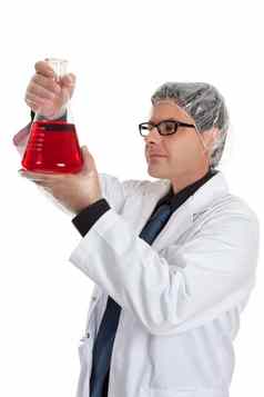 化学科学家锥型瓶