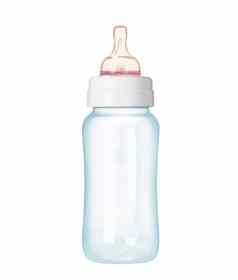 婴儿瓶孤立的白色背景