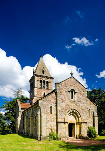 山下教堂brionnais地区勃艮第法国