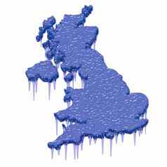 英国地图钢蓝色的
