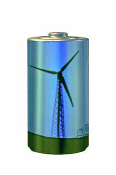 保存naural能源概念风能源风车