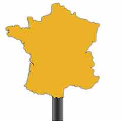 法国地图路标志