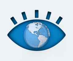 人类眼睛纸减少全球