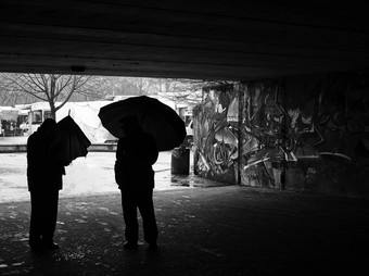 人雨伞户外