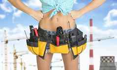 女人工具带工具手臀部