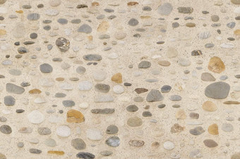 清晰的鹅卵石清晰的沙子墙纹理