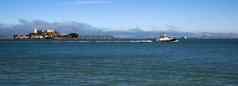 船生产湾水拖轮船渡船阿尔卡特拉斯岛岛三弗朗西斯