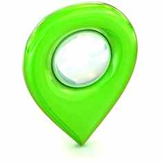 绿色地图指针图标