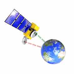 宇宙飞船发射接收数据地球