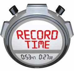 记录时间秒表显示时间