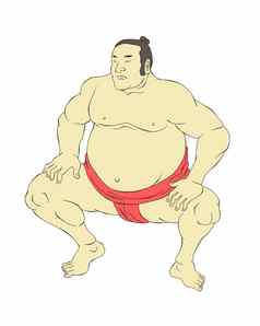 日本相扑摔跤手