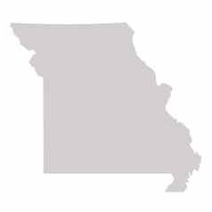 密苏里州状态地图