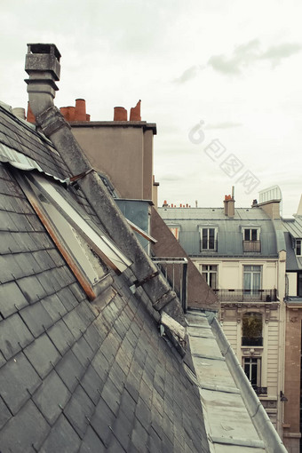 巴黎视图城市屋顶