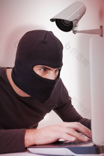复合图像集中窃贼黑客移动PC