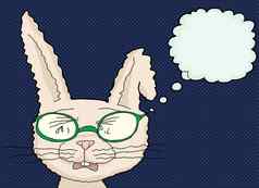 哭兔子眼镜