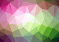 多色摘要几何弄皱的三角低聚风格插图