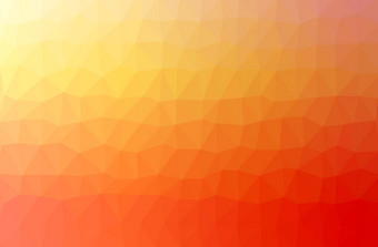 橙色摘要几何弄皱的三角低聚风格插图
