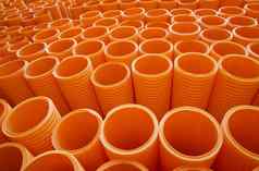 大集团橙色工业塑料管道完整的框架