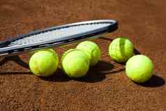 体育运动网球球拍球