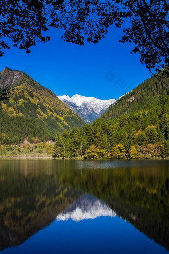 镜子湖九寨沟风景优美的