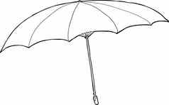 概述了伞