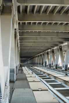 桥建设金属框架桥