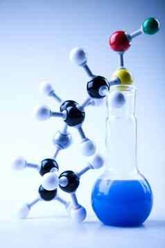 生物化学原子明亮的现代化学概念