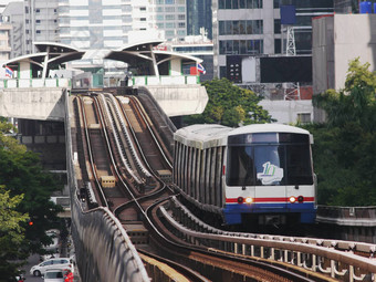 空中列车升高铁路曼谷泰国