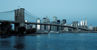 布鲁克林桥曼哈顿纽约城市美国