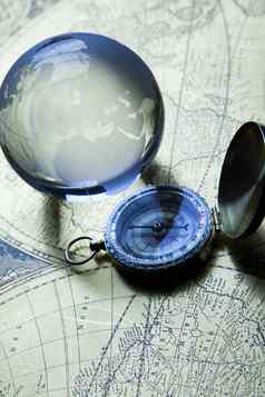 导航仪器地图指南针