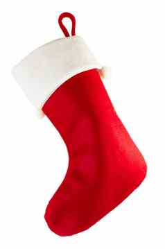红色的圣诞节长袜