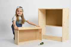 孩子戏剧构建器家具