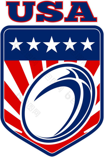 美国橄榄球球星星条纹盾