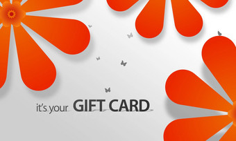 橙色花giftcard