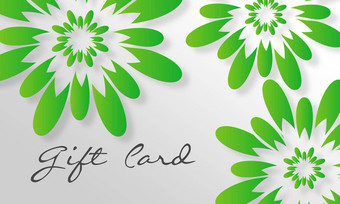 绿色花giftcard