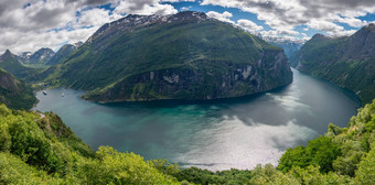geirangerfjord全景