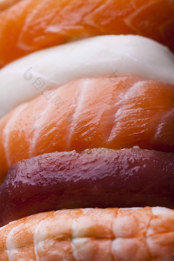 日本混合寿司东方厨房色彩斑斓的主题