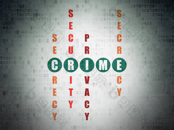 安全概念词犯罪解决填字游戏谜题