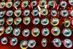 色彩斑斓的墨西哥纪念品帽子拍摄眼镜墨西哥城市墨西哥