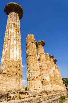 赫拉克勒斯寺庙古老的列意大利西西里agrigento