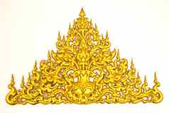传统的泰国风格成型艺术寺庙泰国