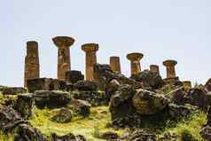 赫拉克勒斯寺庙古老的列意大利西西里agrigento