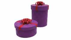 礼物盒子紫色的