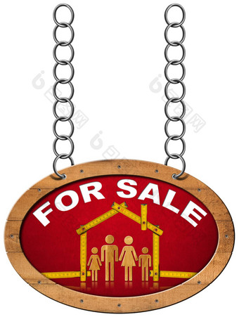 房子出售标志木计家庭