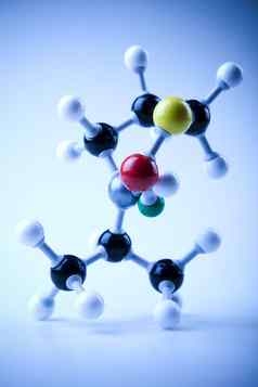 分子建模原子明亮的现代化学概念