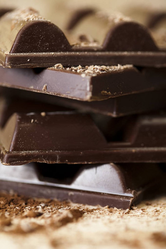 巧克力坚果生动的颜色自然语气